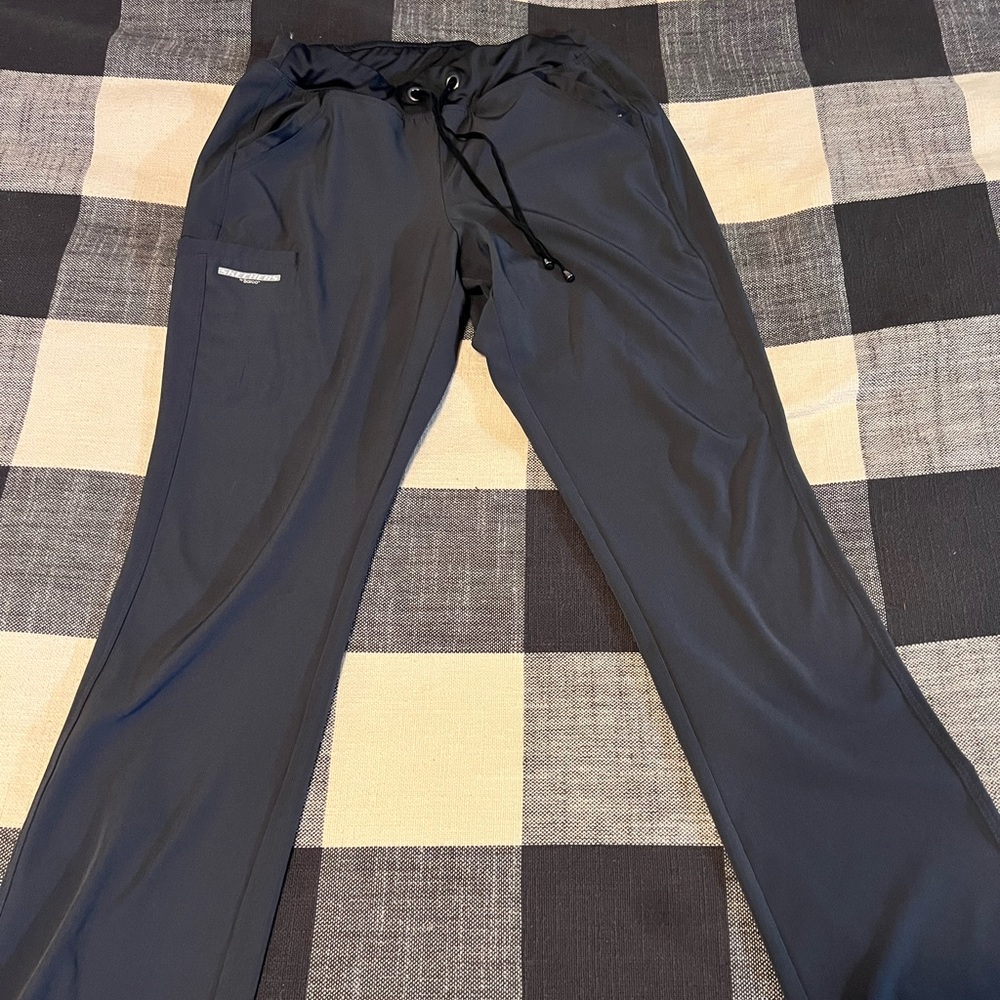 🩺 Skechers by Barco Pewter Gray Yoga Scrub Pants 🩺